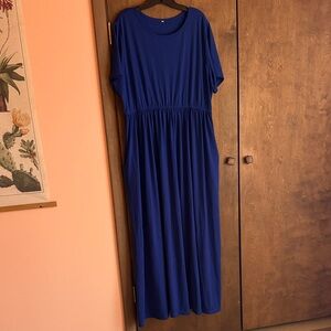 Chic Royal Blue Maxi Dress